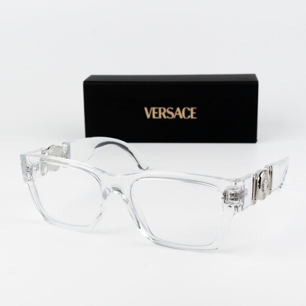 NEW Versace VE3368U 148 Crystal Square Unisex Eyeglasses VE 3368U
